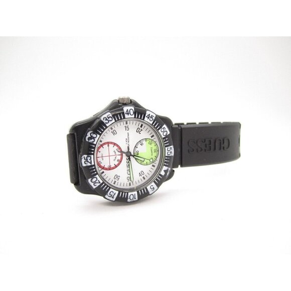 Vtg Men's Guess Quartz WR Analog 38mm Dial Causal Round Watch (F41) - Picture 9 of 12